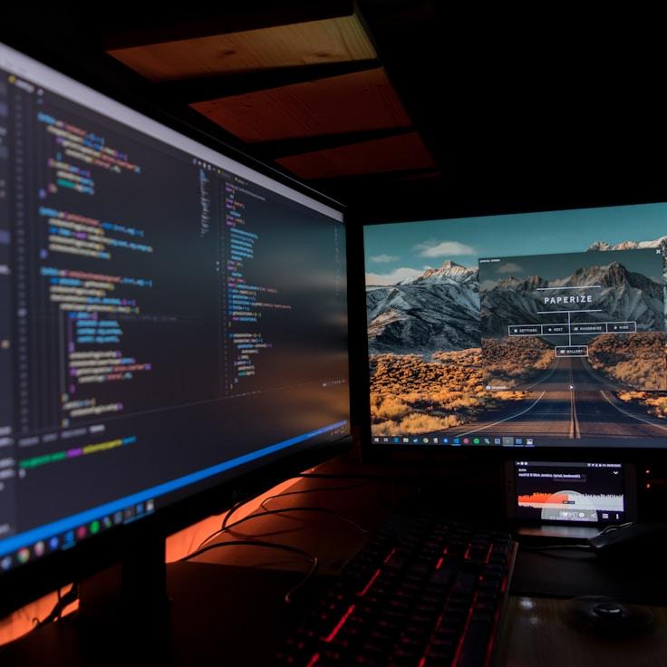 iOS app development workspace